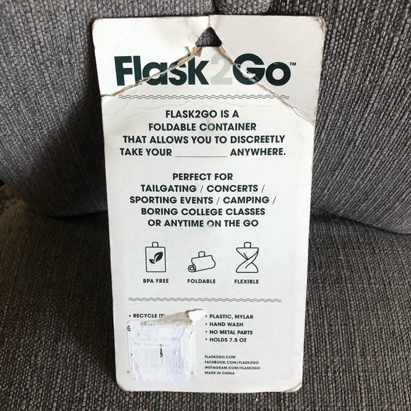 Flask 2 Go Foldable Flask (Set of 2) - Picture 2 of 2